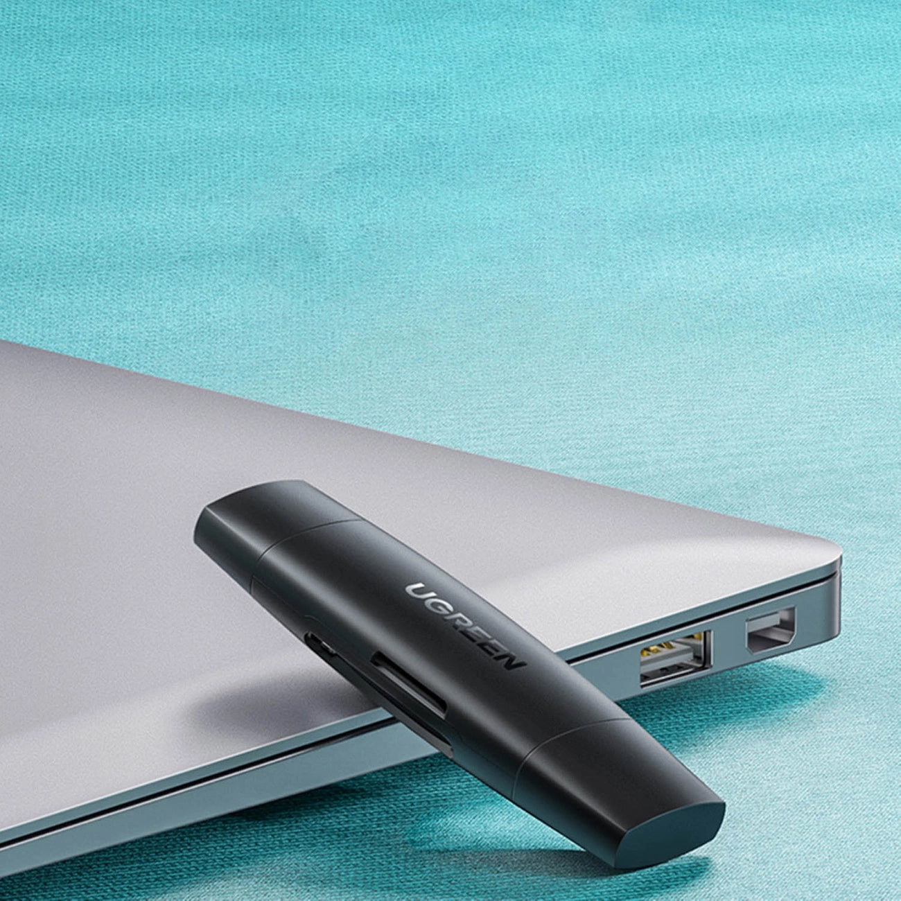 USB / USB-C Kartenleser UGREEN CM304, SD - microSD, Schwarz