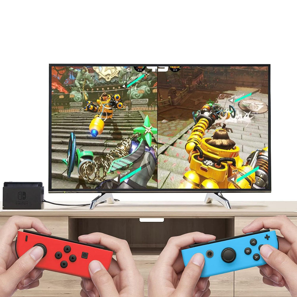 Techsuit THSWC Controller für Nintendo Switch / Switch OLED / Switch Lite Konsole, Rot Blau