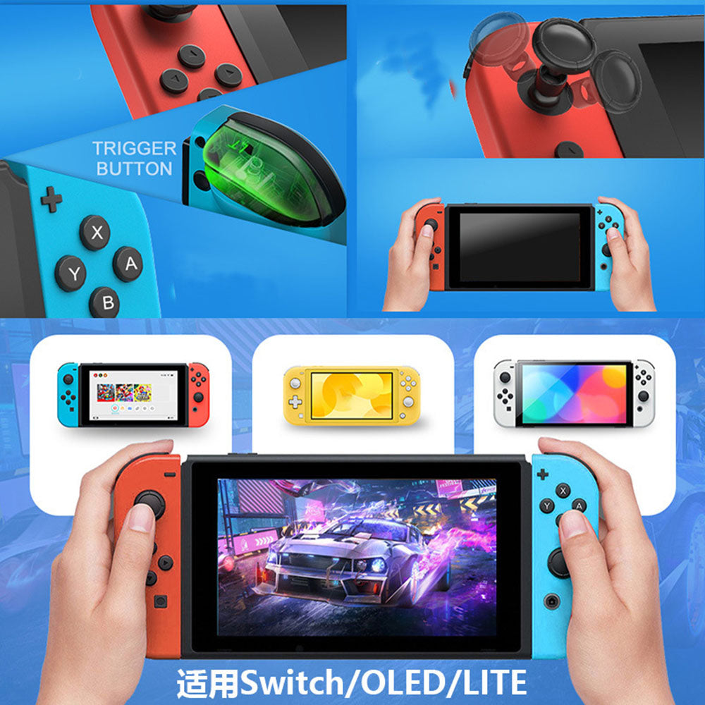 Techsuit THSWC Controller für Nintendo Switch / Switch OLED / Switch Lite Konsole, Rot Blau
