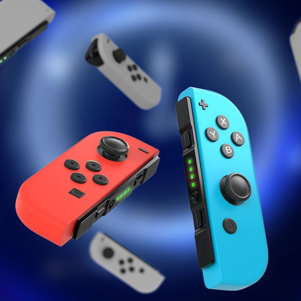 Techsuit THSWC Controller für Nintendo Switch / Switch OLED / Switch Lite Konsole, Rot Blau