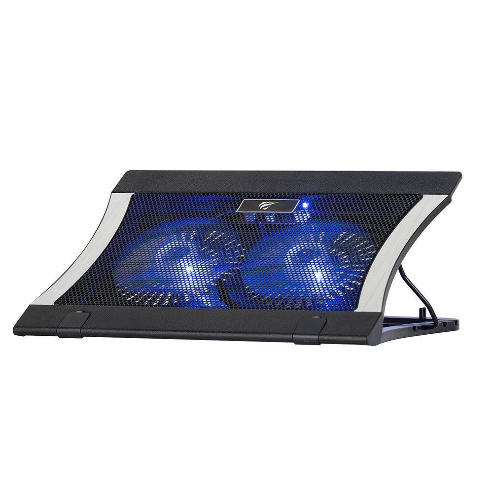 Cooler HAVIT F2051 für Laptop 9 Zoll - 17 Zoll, Schwarz
