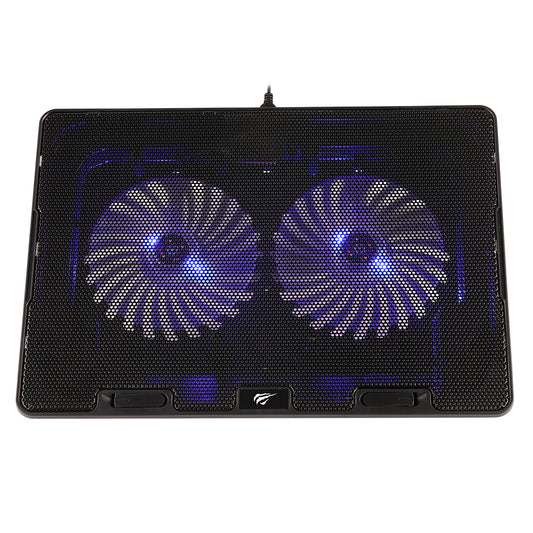 Refroidisseur HAVIT F2083 pour ordinateur portable 9 pouces - 17 pouces, Noir
