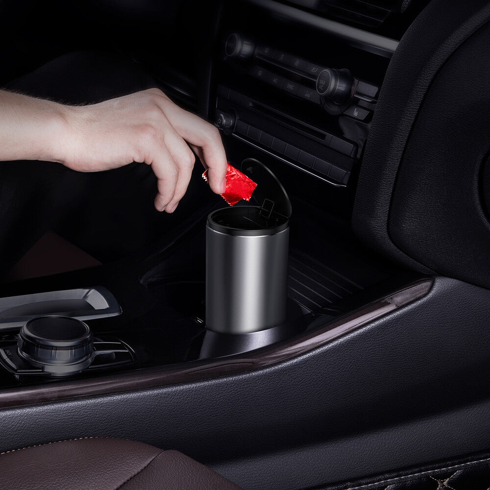 Auto Mülleimer Baseus Gentleman Style mit 30 Müllbeuteln, Grau CRLJT-0G