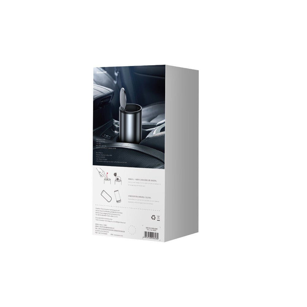 Auto Mülleimer Baseus Gentleman Style mit 30 Müllbeuteln, Grau CRLJT-0G
