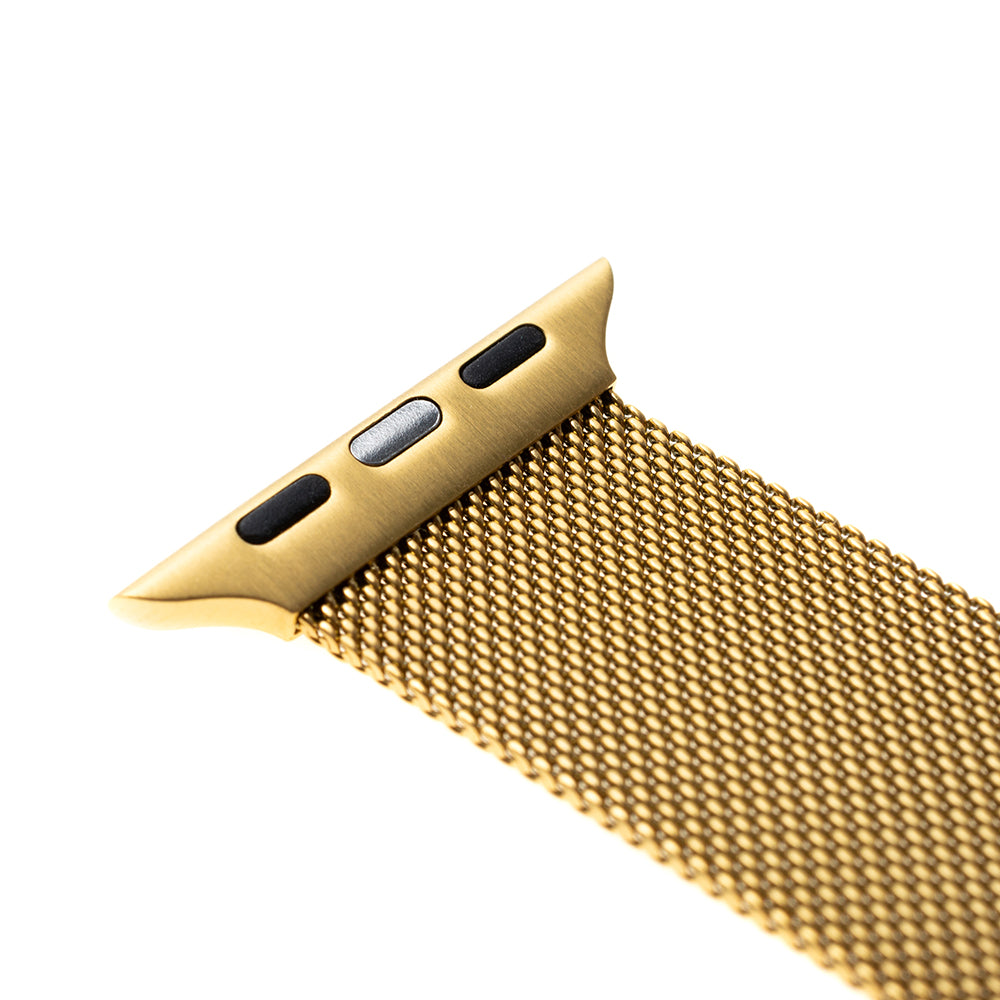 Bracelet Fixed Mesh pour Apple Watch 49mm / 46mm / 45mm / 44mm / 42mm Series, Doré