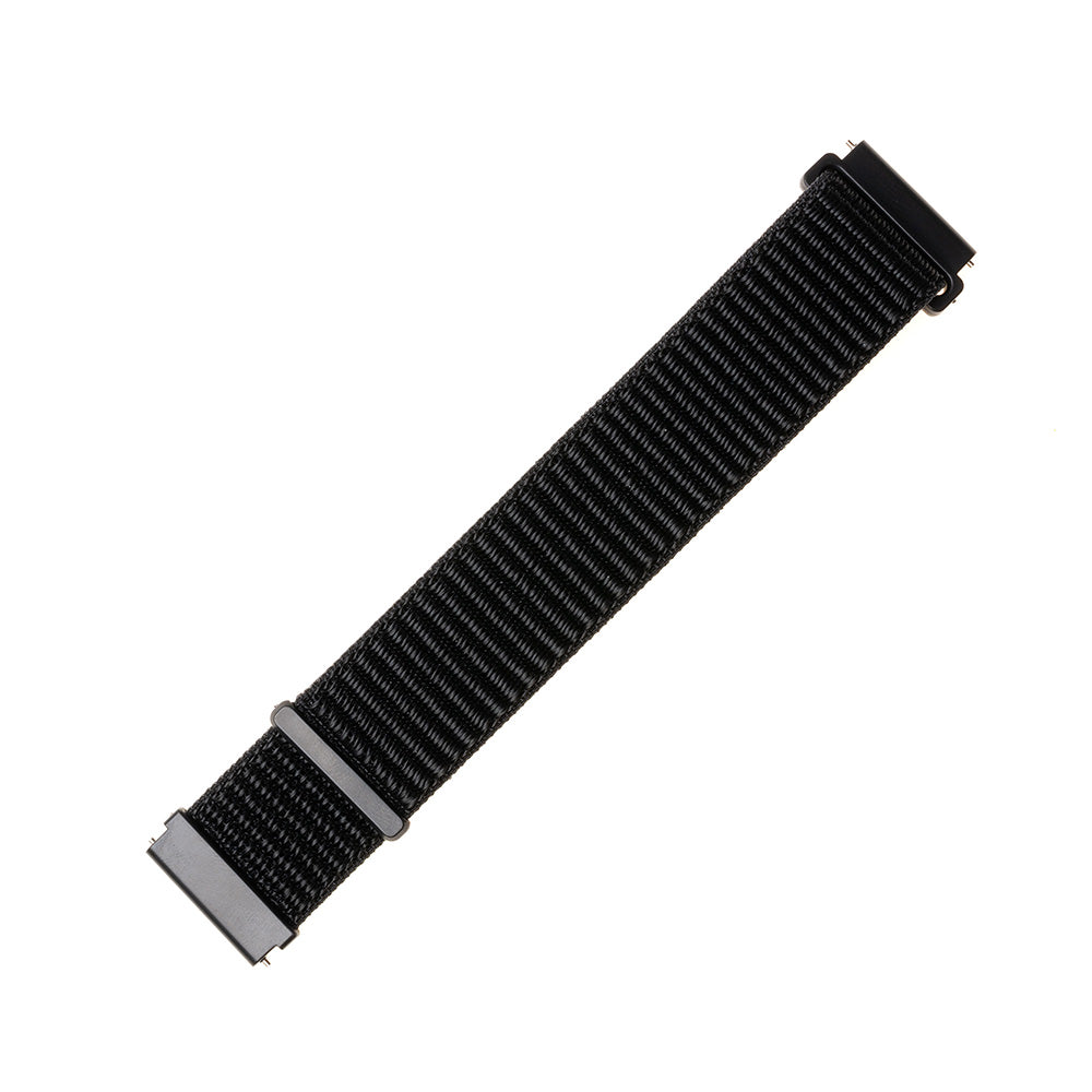 Fixed Nylon Armband für Samsung Galaxy Watch / Huawei Watch Series, 20mm, Schwarz