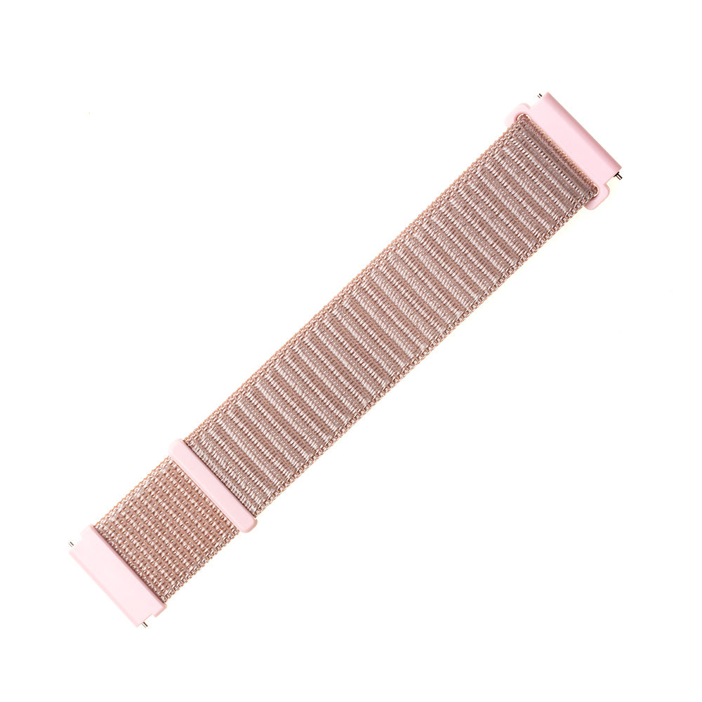 Bracelet Fixed Nylon pour Samsung Galaxy Watch / Huawei Watch Series, 20mm, Rose Doré.