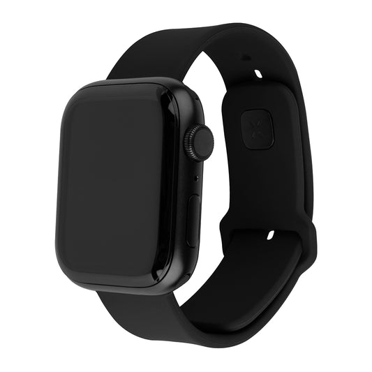 Cinturino Fixed Silicone Sporty per Apple Watch 42mm / 41mm / 40mm / 38mm Series, Nero