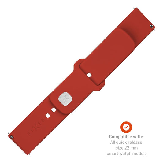 Cinturino Fixed Silicone Sporty per Huawei Watch / Xiaomi Watch Series, 22mm, Rosso