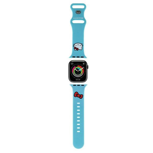 Cinturino Hello Kitty Silicone Kitty Head per Apple Watch 42mm / 41mm / 40mm / 38mm Series, Blu