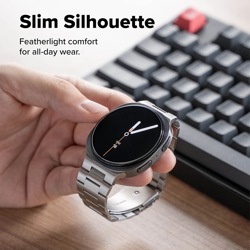 Bracelet Ringke Metal One Air pour Samsung Galaxy Watch8 / Watch8 Classic Series, Argenté