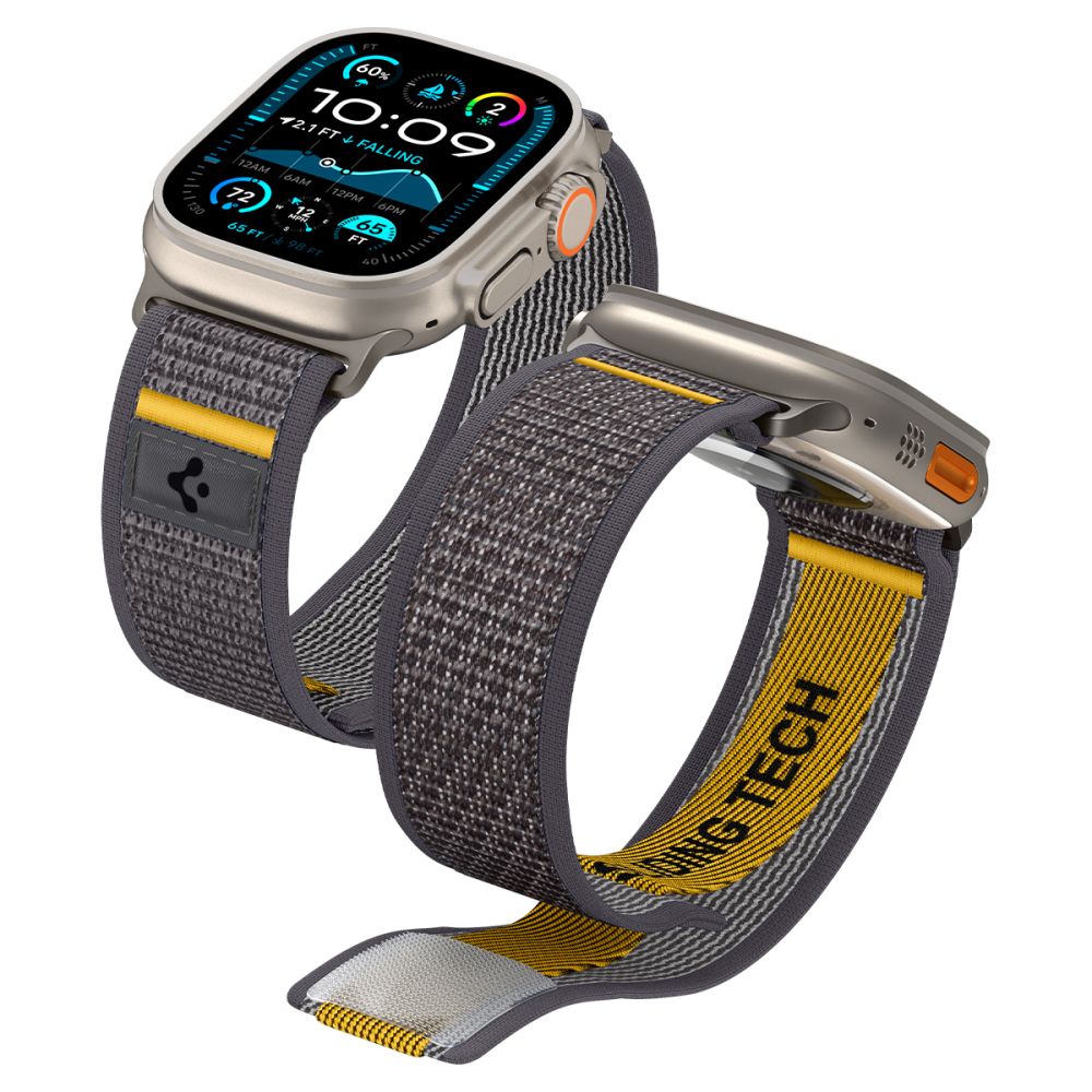 Spigen Athlex Air Armband für Apple Watch 49mm / 46mm / 45mm / 44mm Serie, Grau AMP09034