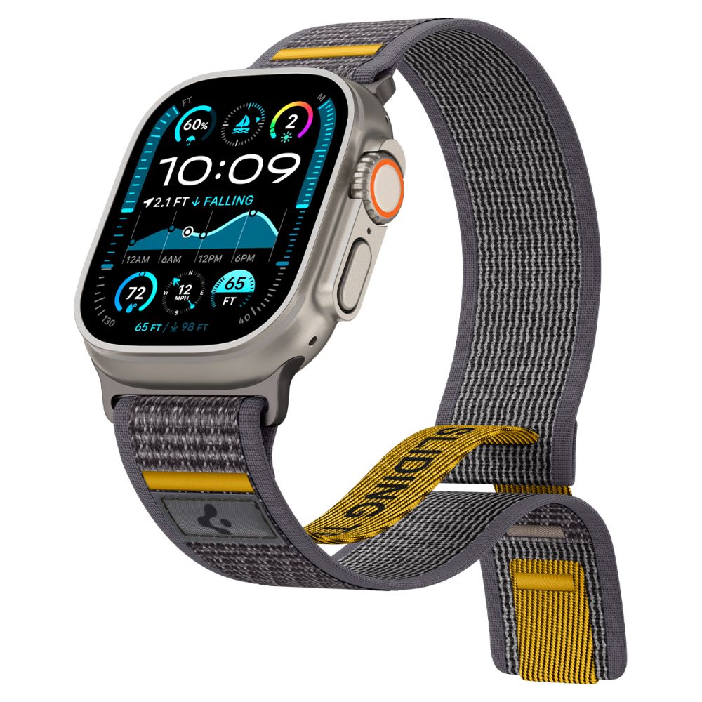 Spigen Athlex Air Armband für Apple Watch 49mm / 46mm / 45mm / 44mm Serie, Grau AMP09034