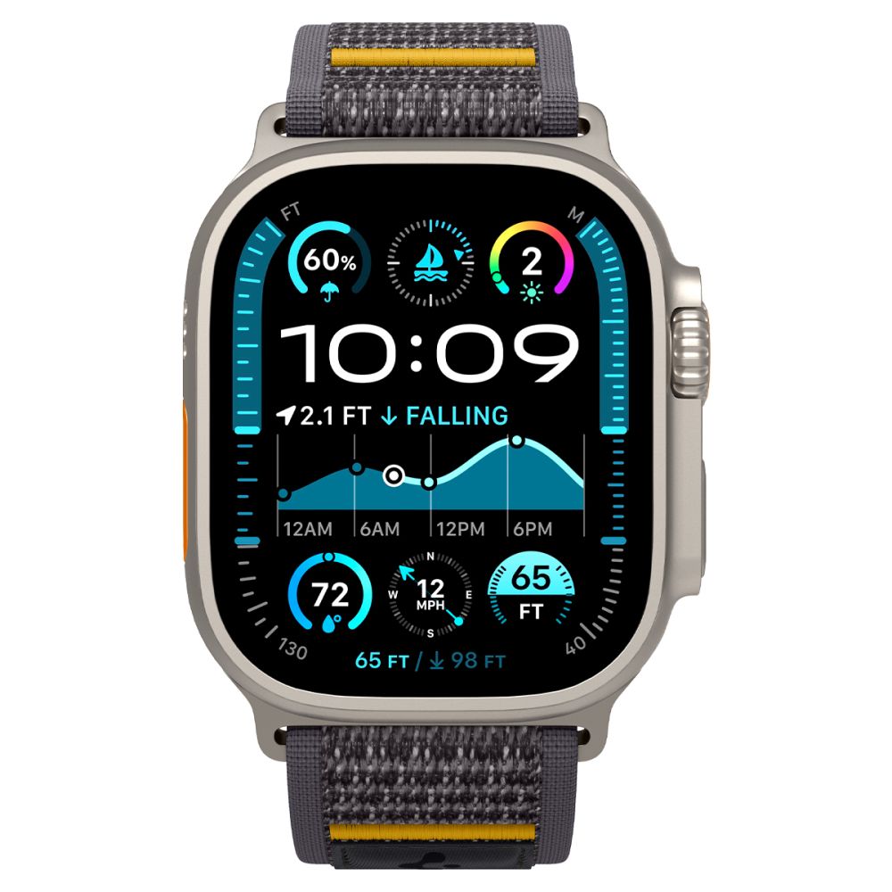 Spigen Athlex Air Armband für Apple Watch 49mm / 46mm / 45mm / 44mm Serie, Grau AMP09034