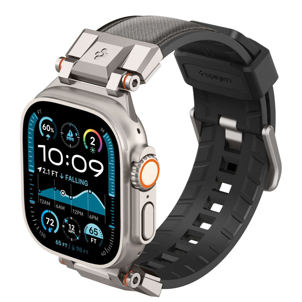 Spigen DuraPro Armor Gurt für Apple Watch 49mm / 46mm / 45mm / 44mm / 42mm Serie, Grau