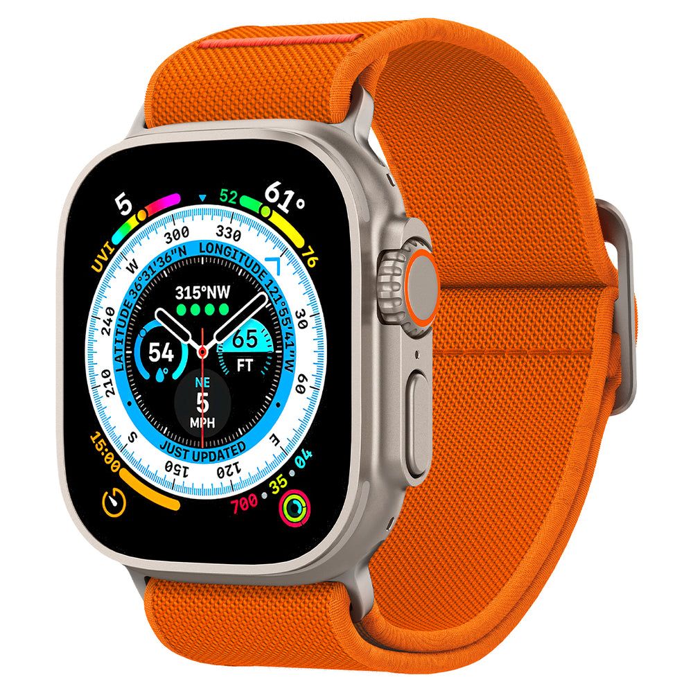 Cinturino Spigen Fit Lite Ultra per Apple Watch 49mm / 46mm / 45mm / 44mm / 42mm Series, Arancione AMP05986