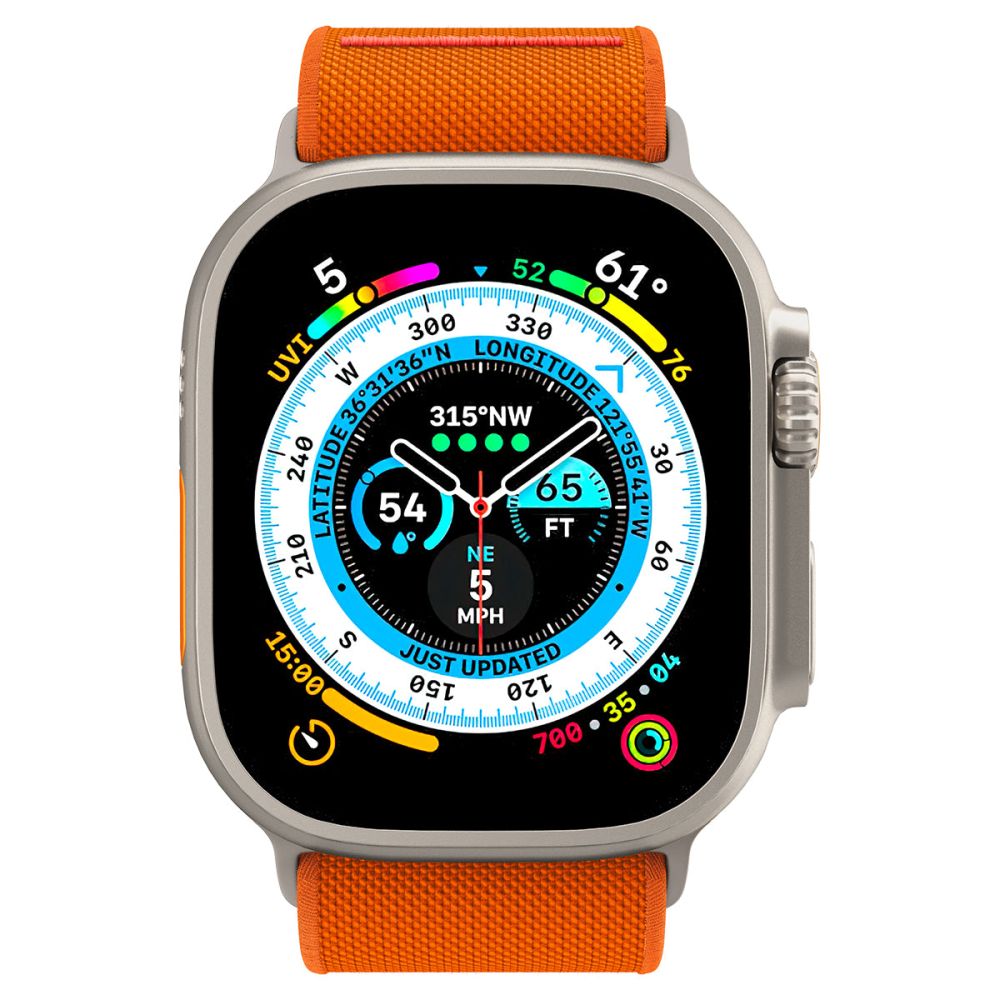 Cinturino Spigen Fit Lite Ultra per Apple Watch 49mm / 46mm / 45mm / 44mm / 42mm Series, Arancione AMP05986