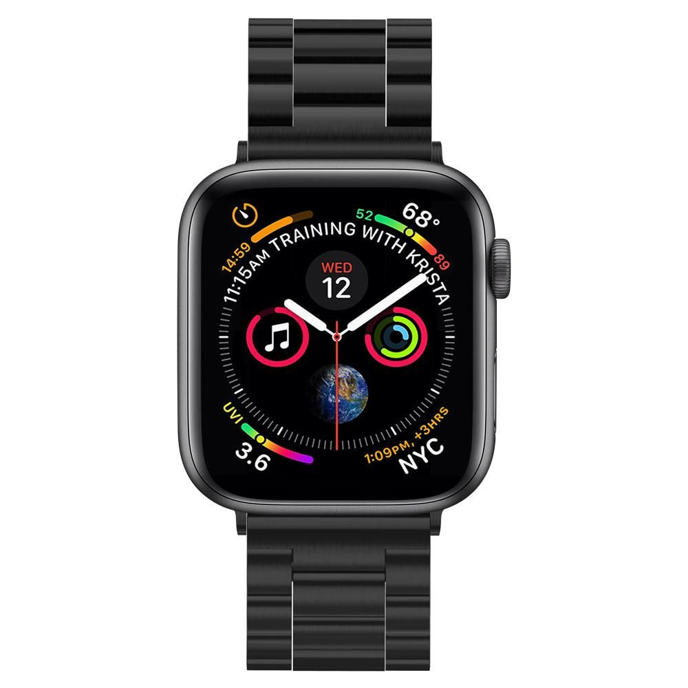 Bracelet Spigen Modern Fit pour Apple Watch 49mm / 46mm / 45mm / 44mm / 42mm Series, Noir 062MP25403