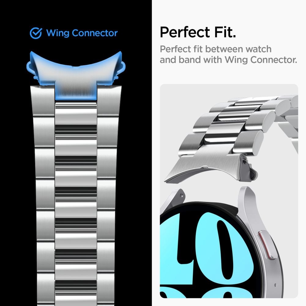 Spigen Modern Fit Strap for Samsung Galaxy Watch6 44mm, Silver