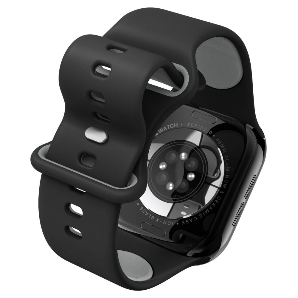 Spigen Nano Pop Armband für Apple Watch 49mm / 46mm / 45mm / 44mm / 42mm Serie, Schwarz AMP09321