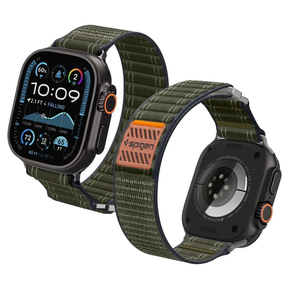 Spigen WBF0 Armband für Apple Watch 49mm / 46mm / 45mm / 44mm Serie, Grün AMP10142