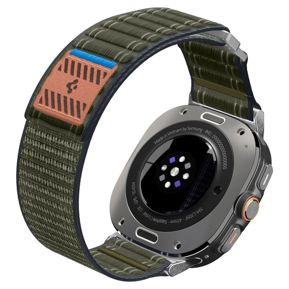 Bracelet Spigen WBF0 pour Samsung Galaxy Watch Ultra, Vert AMP10147