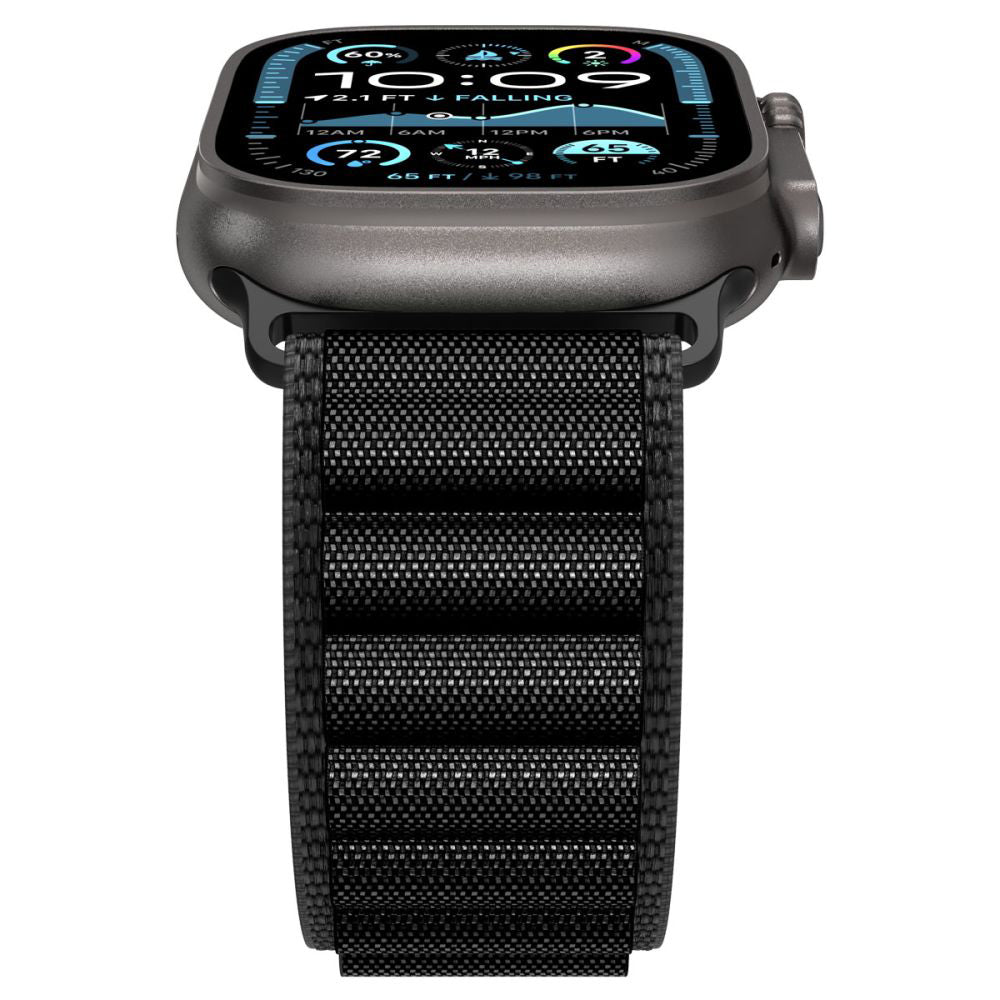 Bracelet Spigen WBF1 pour Apple Watch 49mm / 46mm / 45mm / 44mm Series, Noir AMP10144