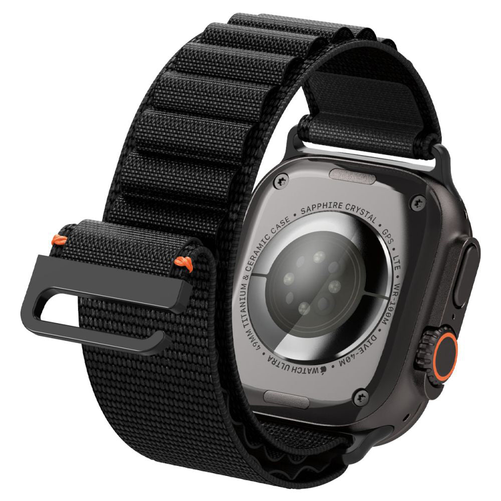 Bracelet Spigen WBF1 pour Apple Watch 49mm / 46mm / 45mm / 44mm Series, Noir AMP10144