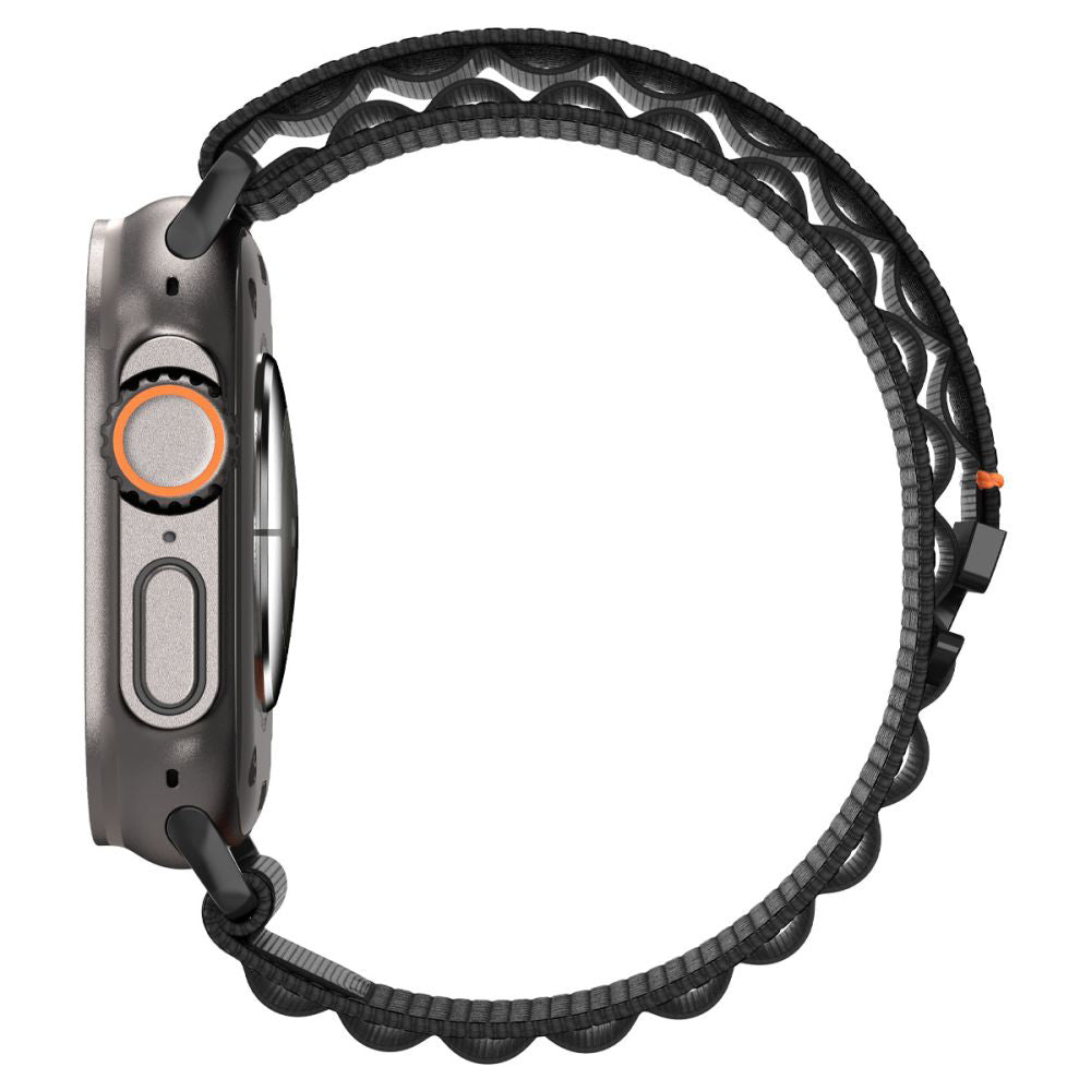 Bracelet Spigen WBF1 pour Apple Watch 49mm / 46mm / 45mm / 44mm Series, Noir AMP10144