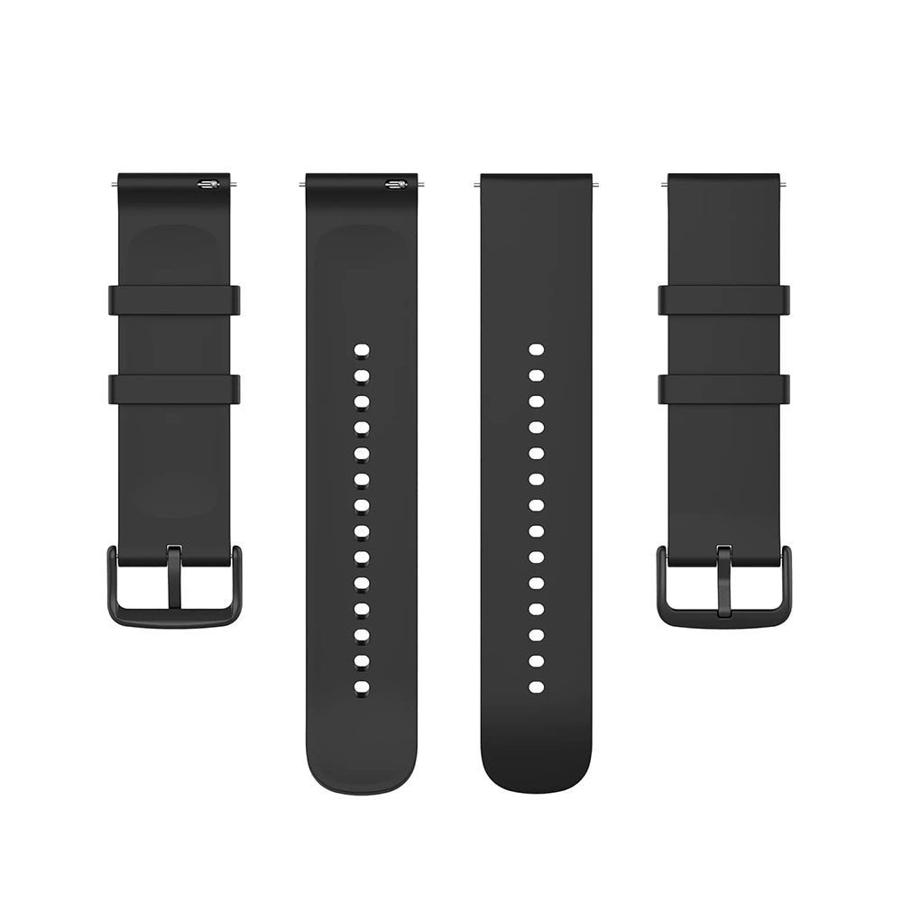 Techsuit W001 Armband für Samsung Galaxy Watch / Huawei Watch Series, 20mm, Schwarz