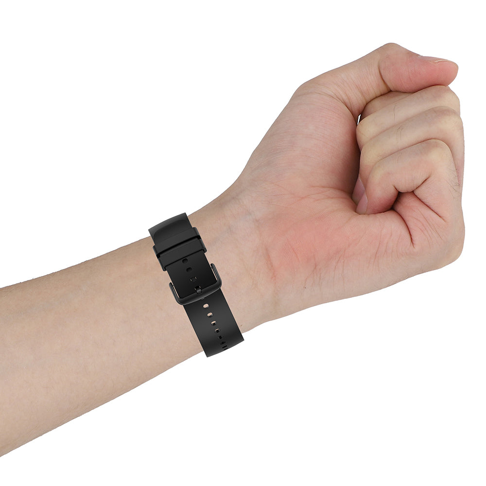 Techsuit W001 Armband für Samsung Galaxy Watch / Huawei Watch Series, 20mm, Schwarz
