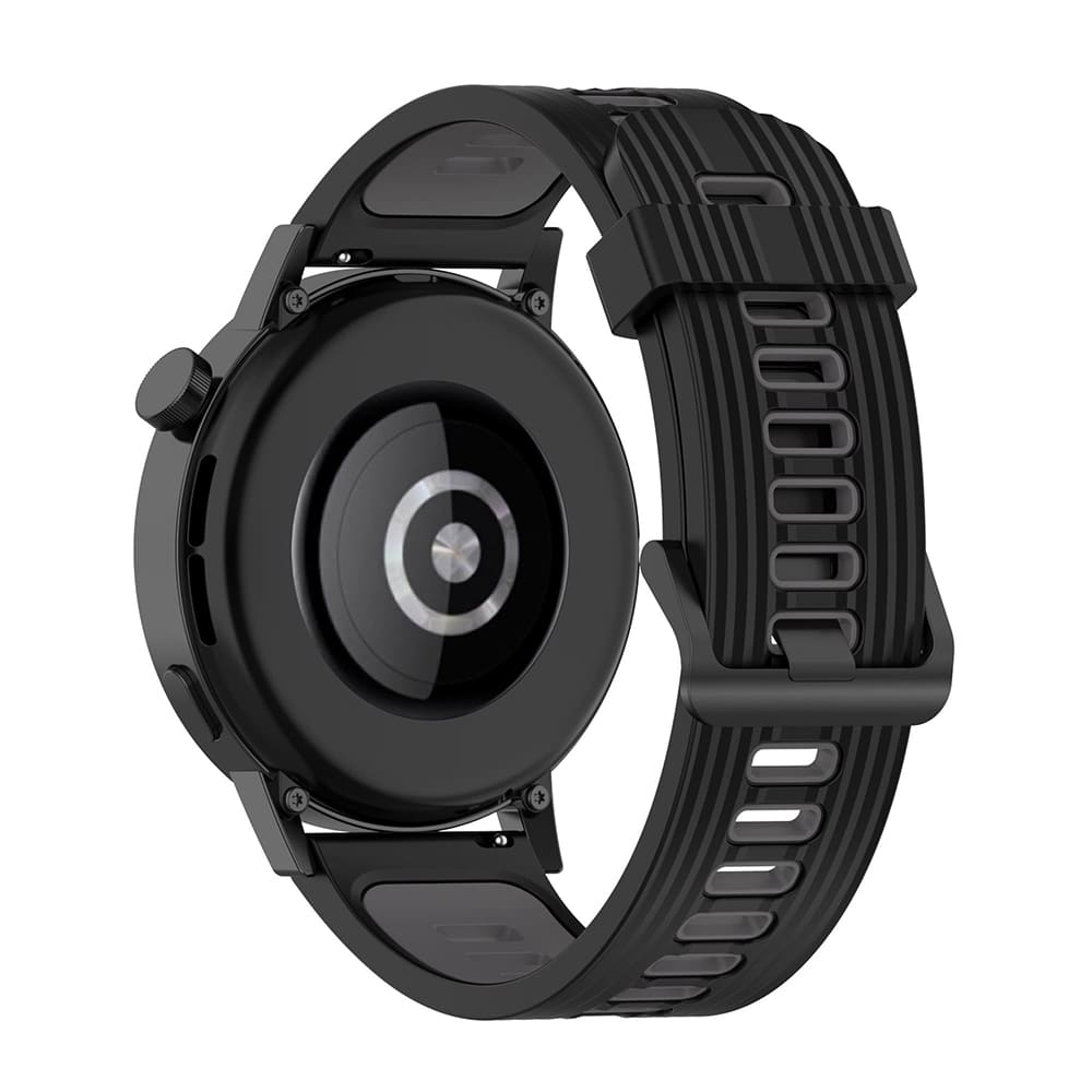 Cinturino Techsuit W002 per Samsung Galaxy Watch / Huawei Watch Series, 20mm, Nero