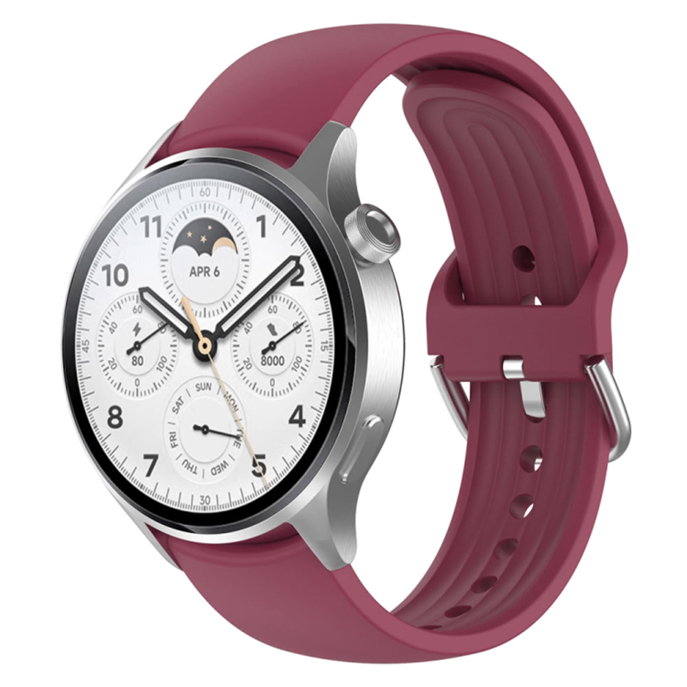 Techsuit W003 Armband für Huawei Watch / Xiaomi Watch Series, 22mm, Dunkelrosa
