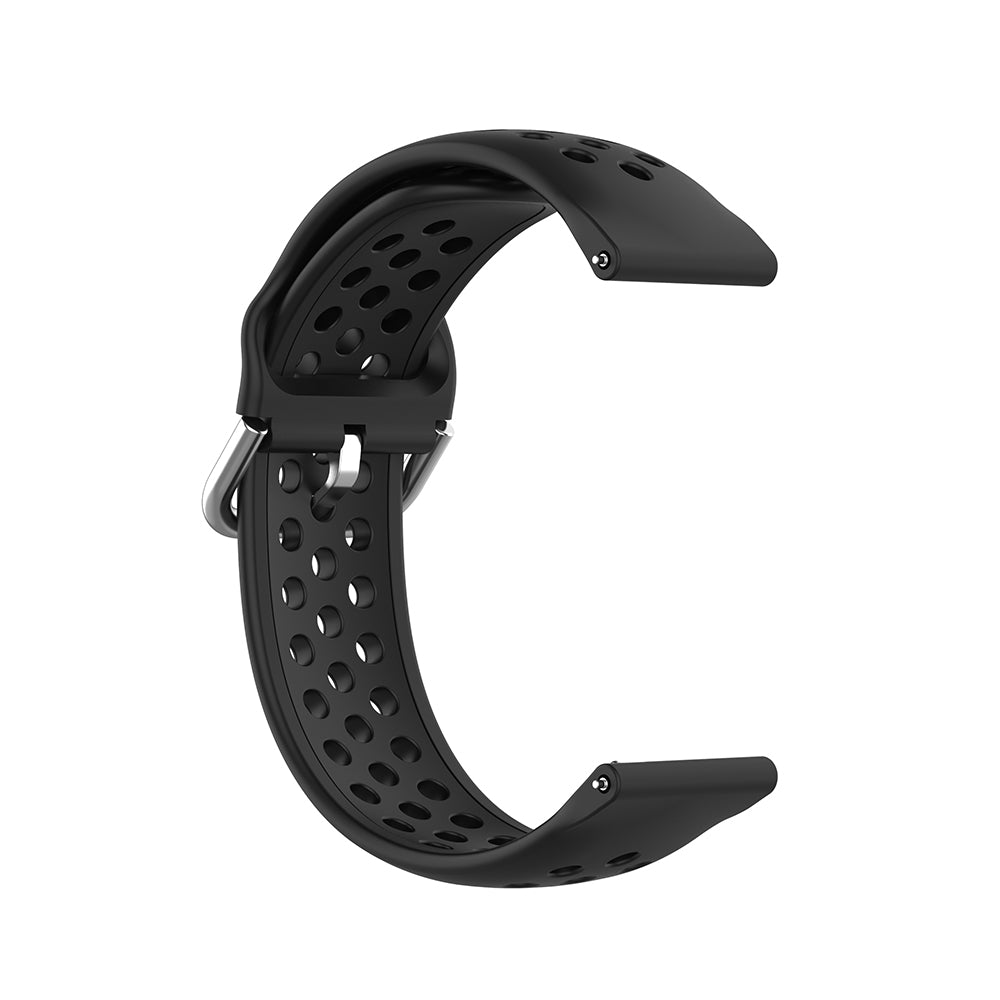 Techsuit W004 Armband für Samsung Galaxy Watch / Huawei Watch Series, 22mm, Schwarz