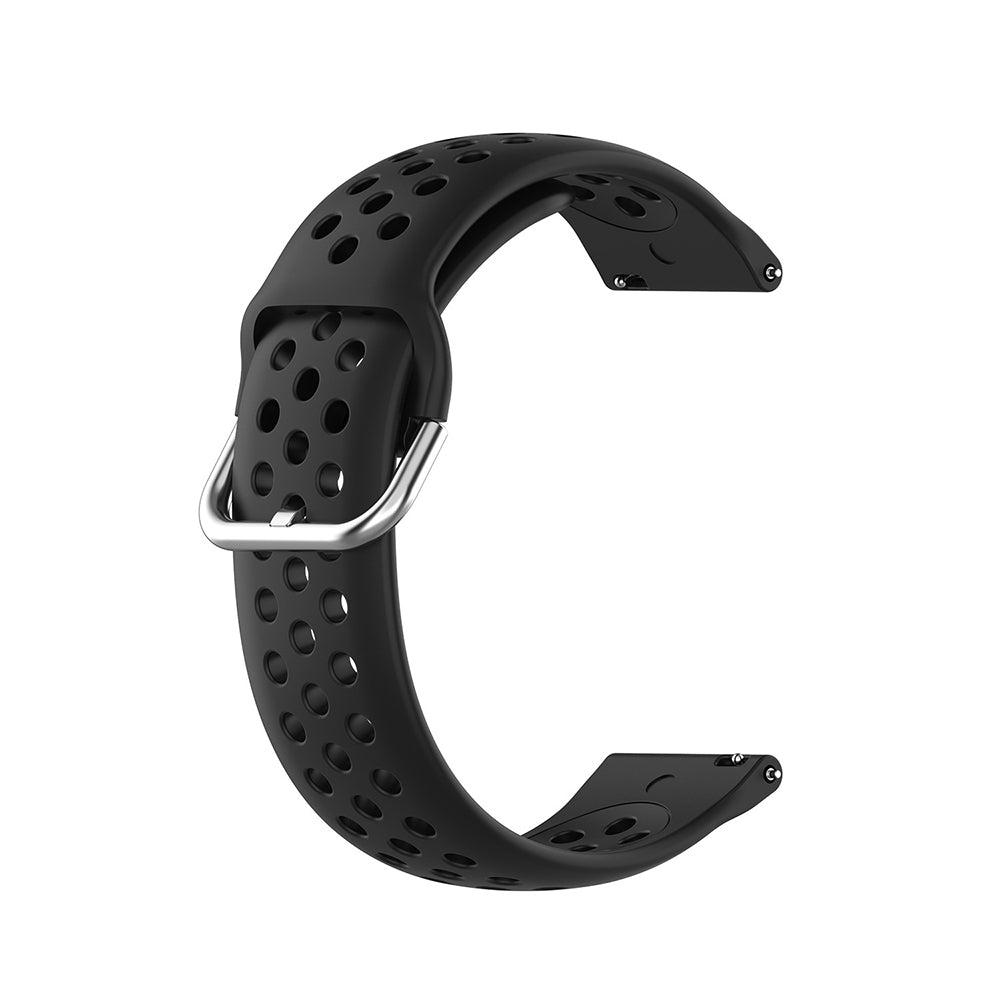 Techsuit W004 Armband für Samsung Galaxy Watch / Huawei Watch Series, 22mm, Schwarz