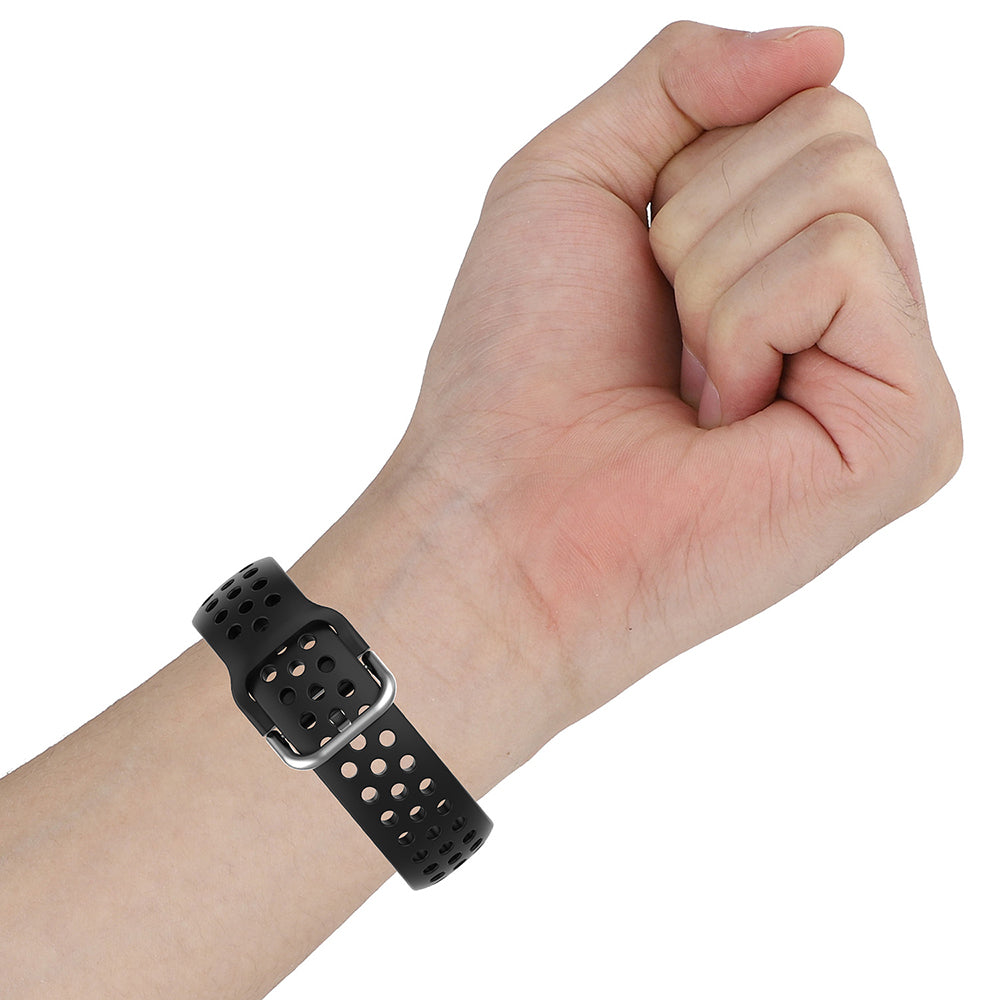 Techsuit W004 Armband für Samsung Galaxy Watch / Huawei Watch Series, 22mm, Schwarz