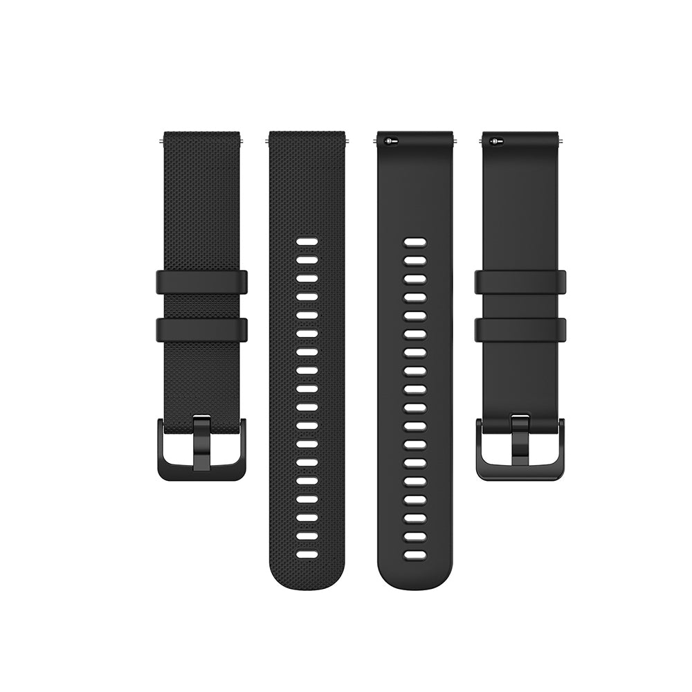 Bracelet Techsuit W006 pour Huawei Watch / Garmin Watch Series, 18mm, Noir