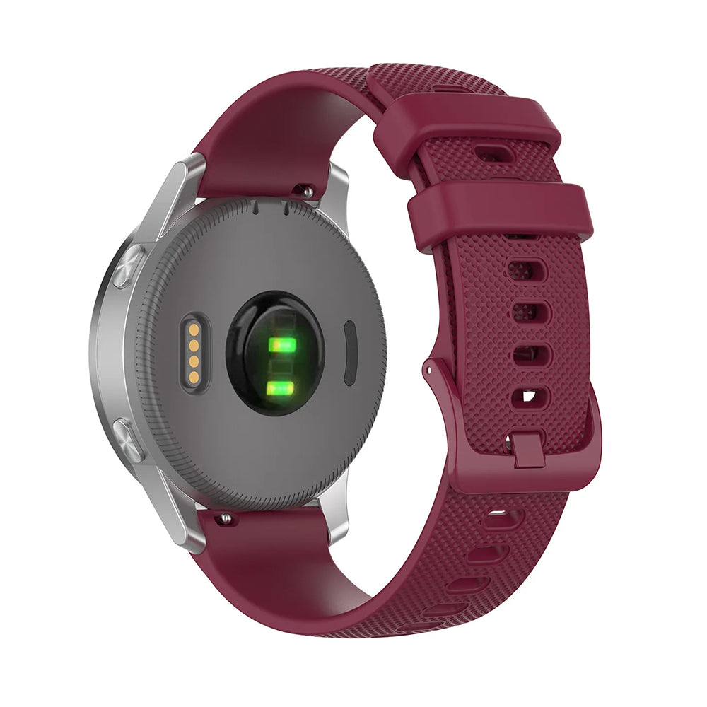 Techsuit W006 Armband für Huawei Watch / Xiaomi Watch Series, 22mm, Kirschrot