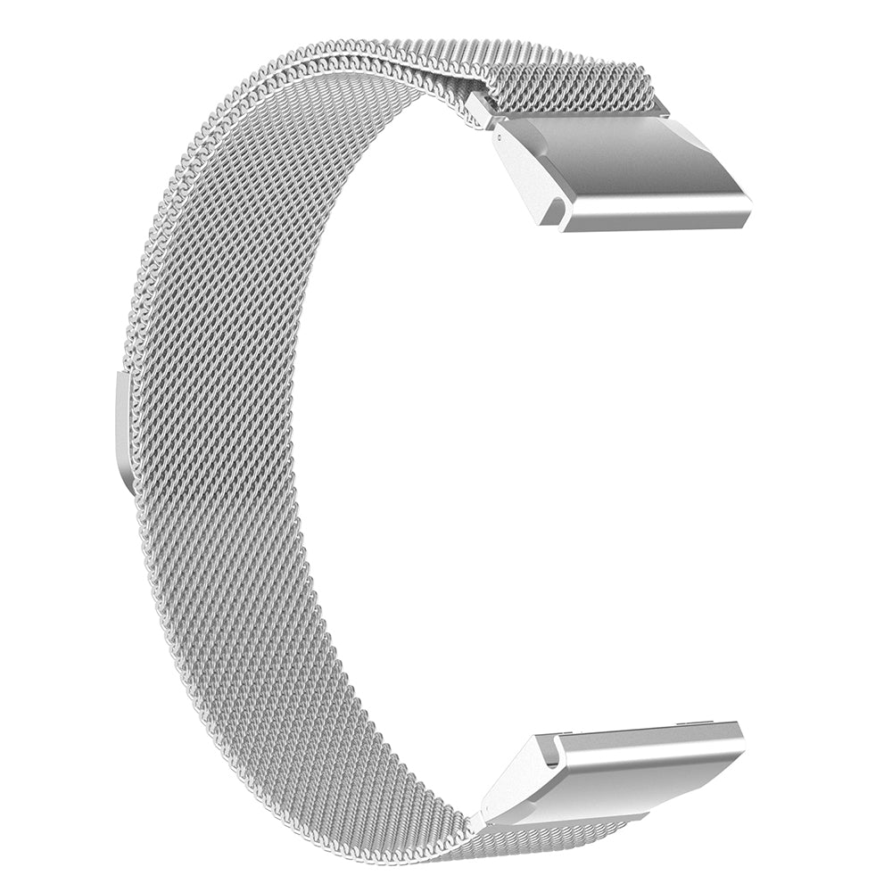 Cinturino Techsuit W009 per Garmin Instinct / Approach / Fenix Watch Series, 20mm, Argento
