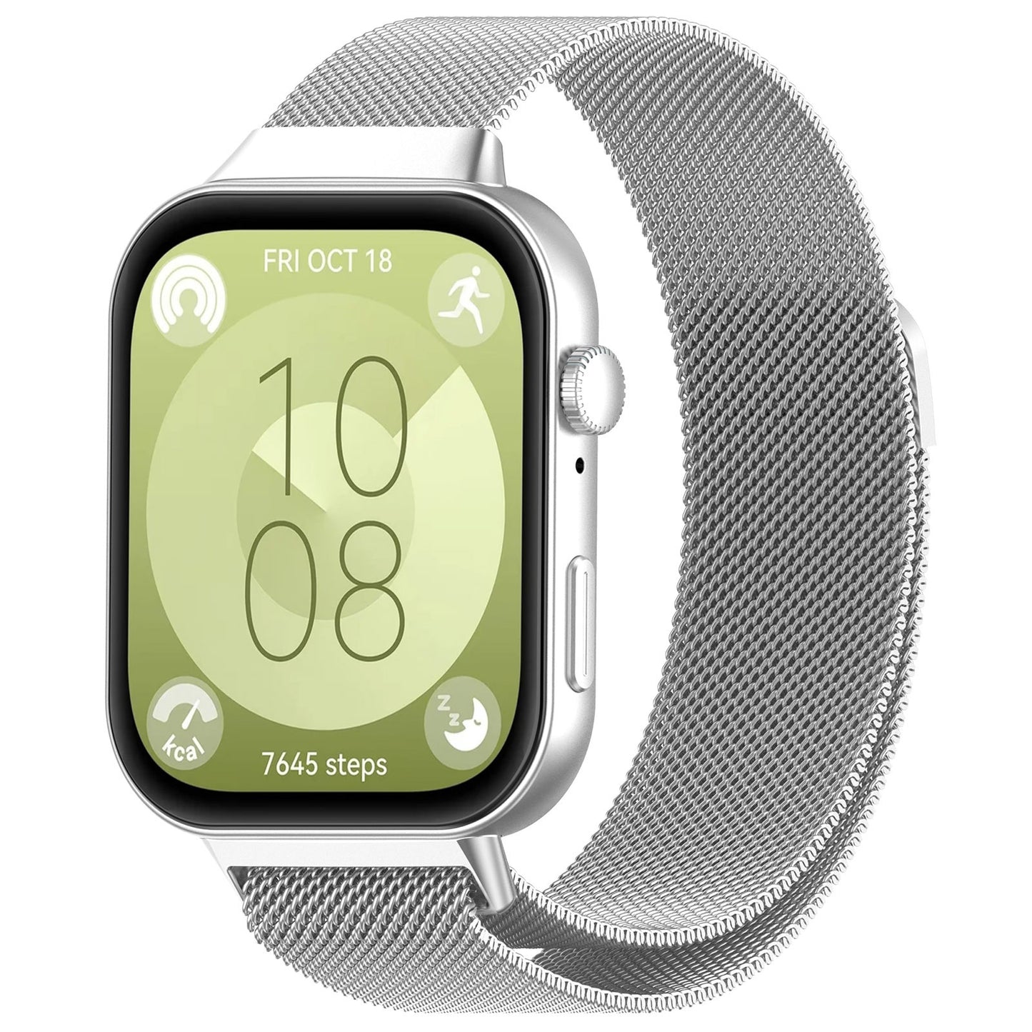 Cinturino Techsuit W009 per Huawei Watch Fit 4 Pro / Fit 4 / Fit 3, Argento