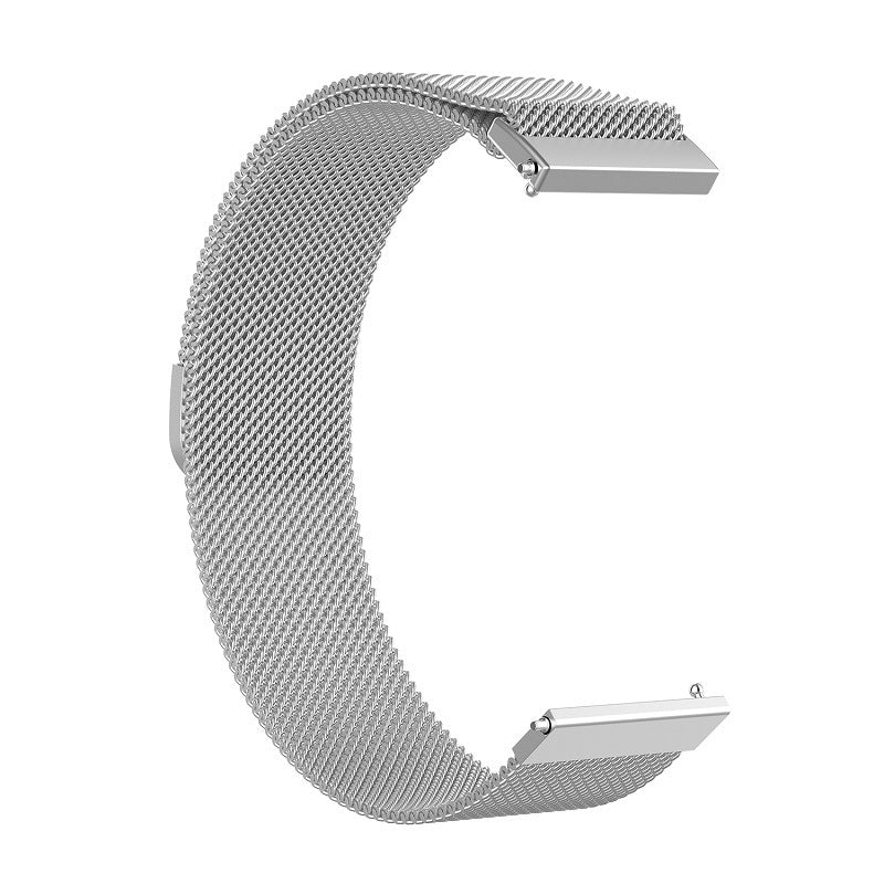 Bracelet Techsuit W009 pour Huawei Watch / Garmin Watch Series, 18mm, Argenté