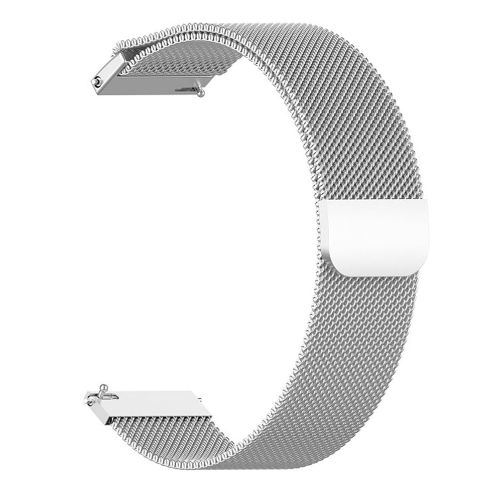 Bracelet Techsuit W009 pour Huawei Watch / Garmin Watch Series, 18mm, Argenté