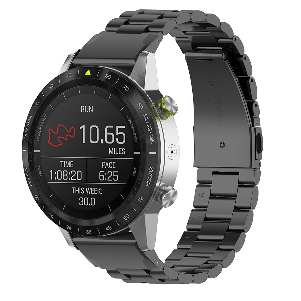 Bracelet Techsuit W010 pour Garmin Instinct / Approach / Fenix Watch Series, 20mm, Noir