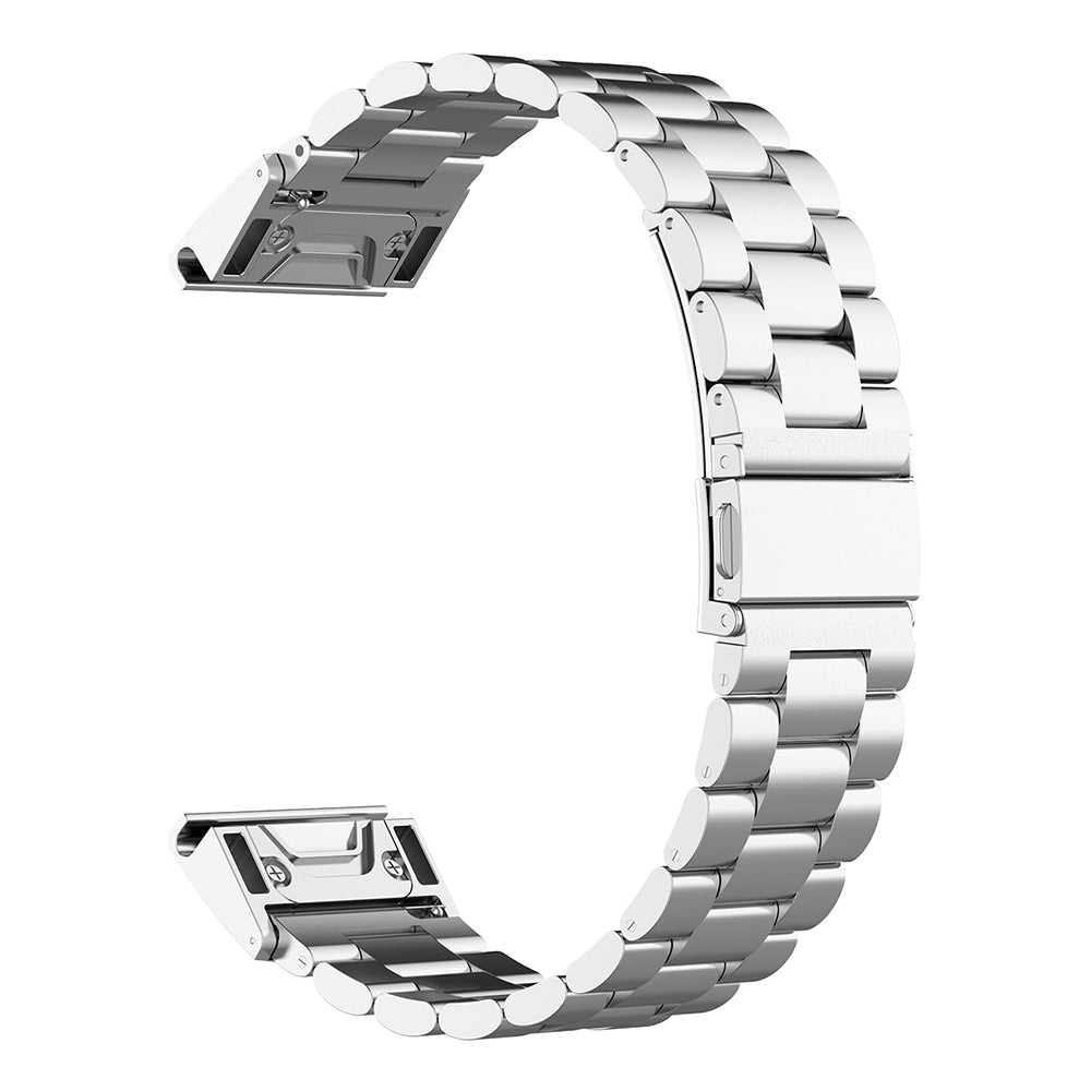 Bracelet Techsuit W010 pour Garmin Watch Fenix Series, 26mm, Argenté