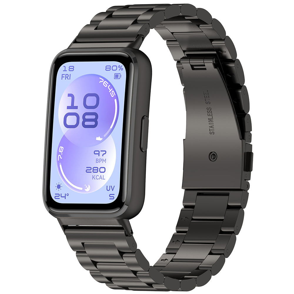 Techsuit W010 Armband für Huawei Band 11 / 11 Pro, Schwarz