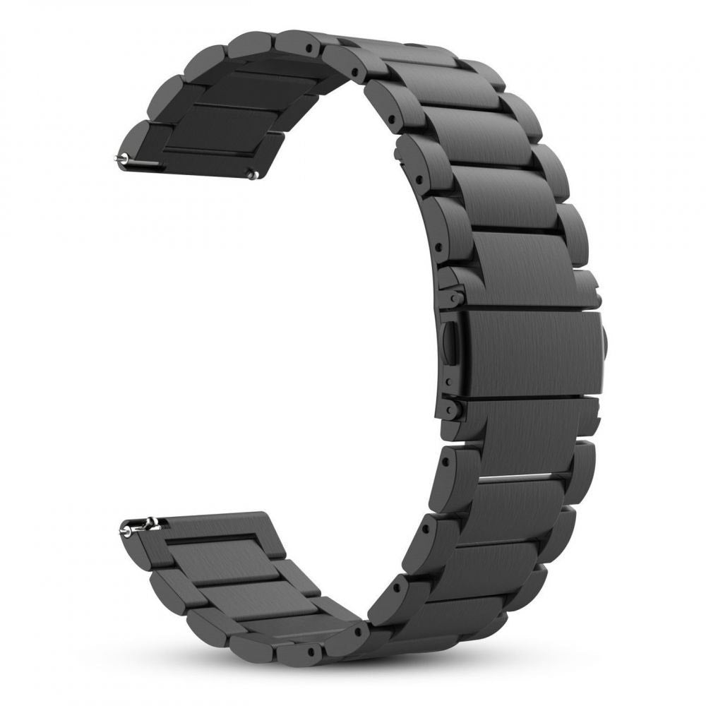 Techsuit W010 Armband für Huawei Watch / Xiaomi Watch Series, 22mm, Schwarz