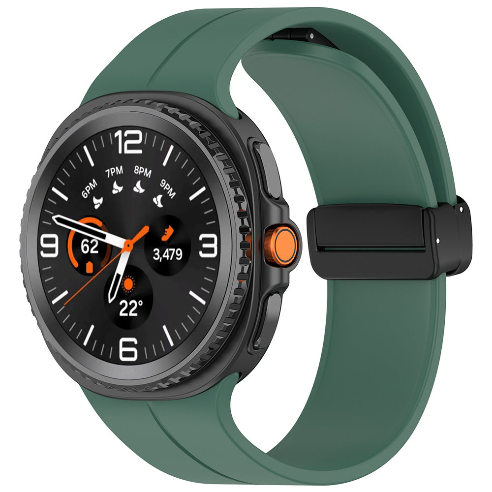 Bracelet Techsuit W011 pour Samsung Galaxy Watch8 / Watch8 Classic Series, Vert Foncé