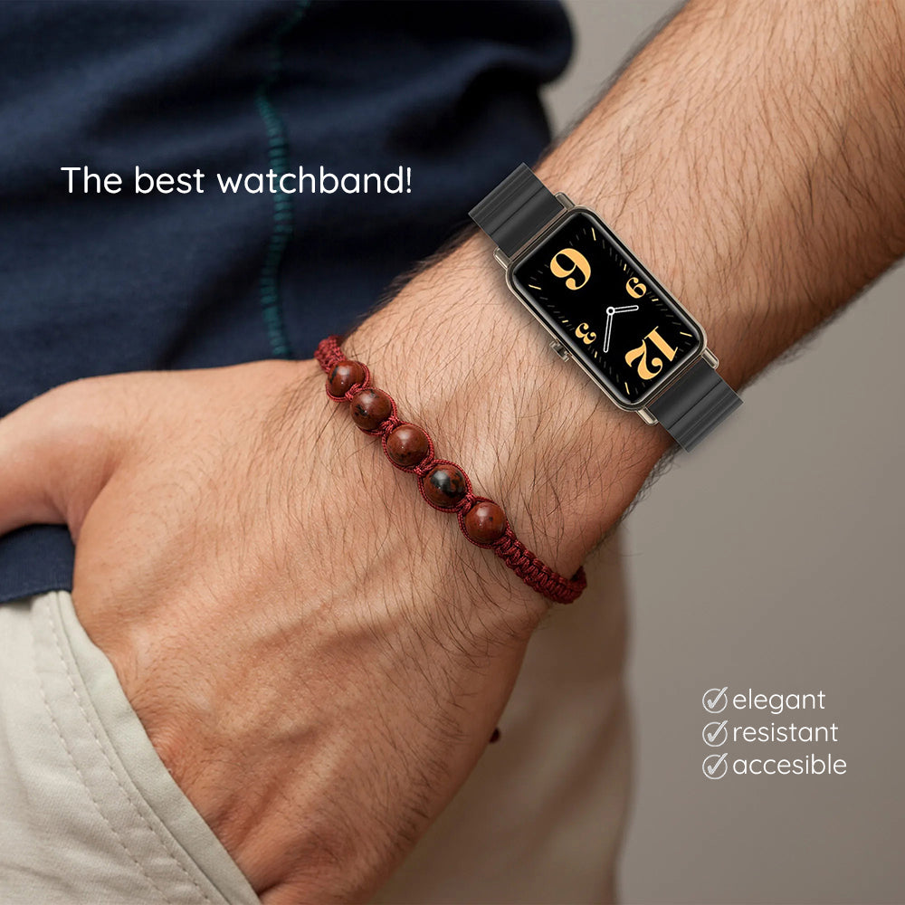 Bracelet Techsuit W012 pour Garmin Instinct / Approach / Fenix Watch Series, 20mm, Argenté