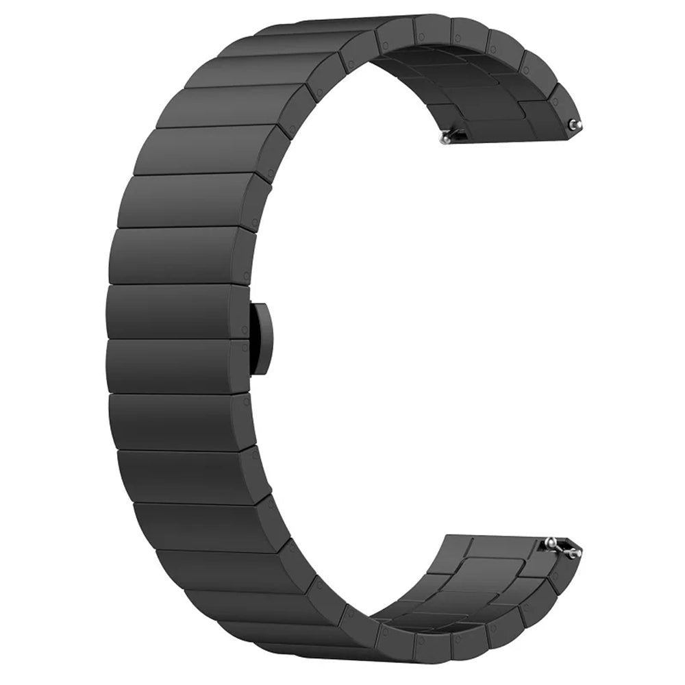 Techsuit W012 Armband für Huawei Watch / Xiaomi Watch Series, 22mm, Schwarz