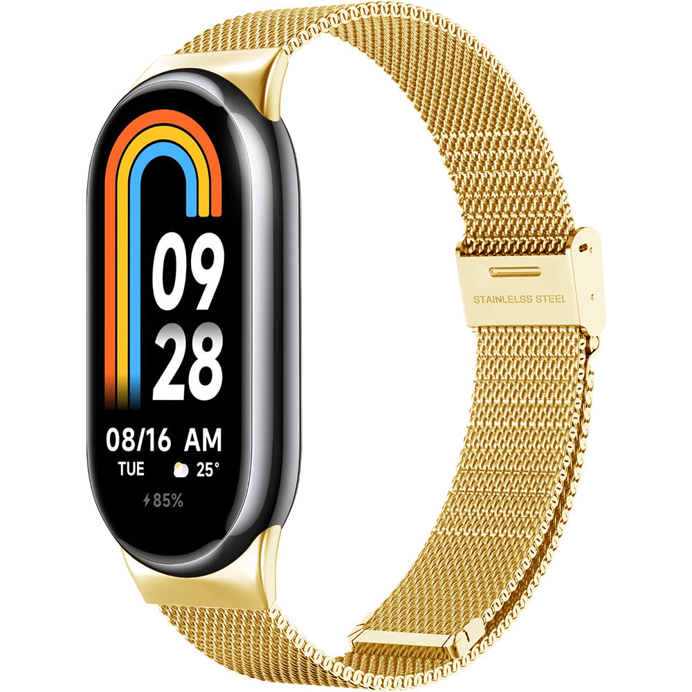 Bracelet Techsuit W022 pour Xiaomi Smart Band 9 / 8, 15mm, Doré